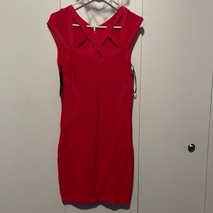 Women’s bebe Size Large Coral Cocktail Dress